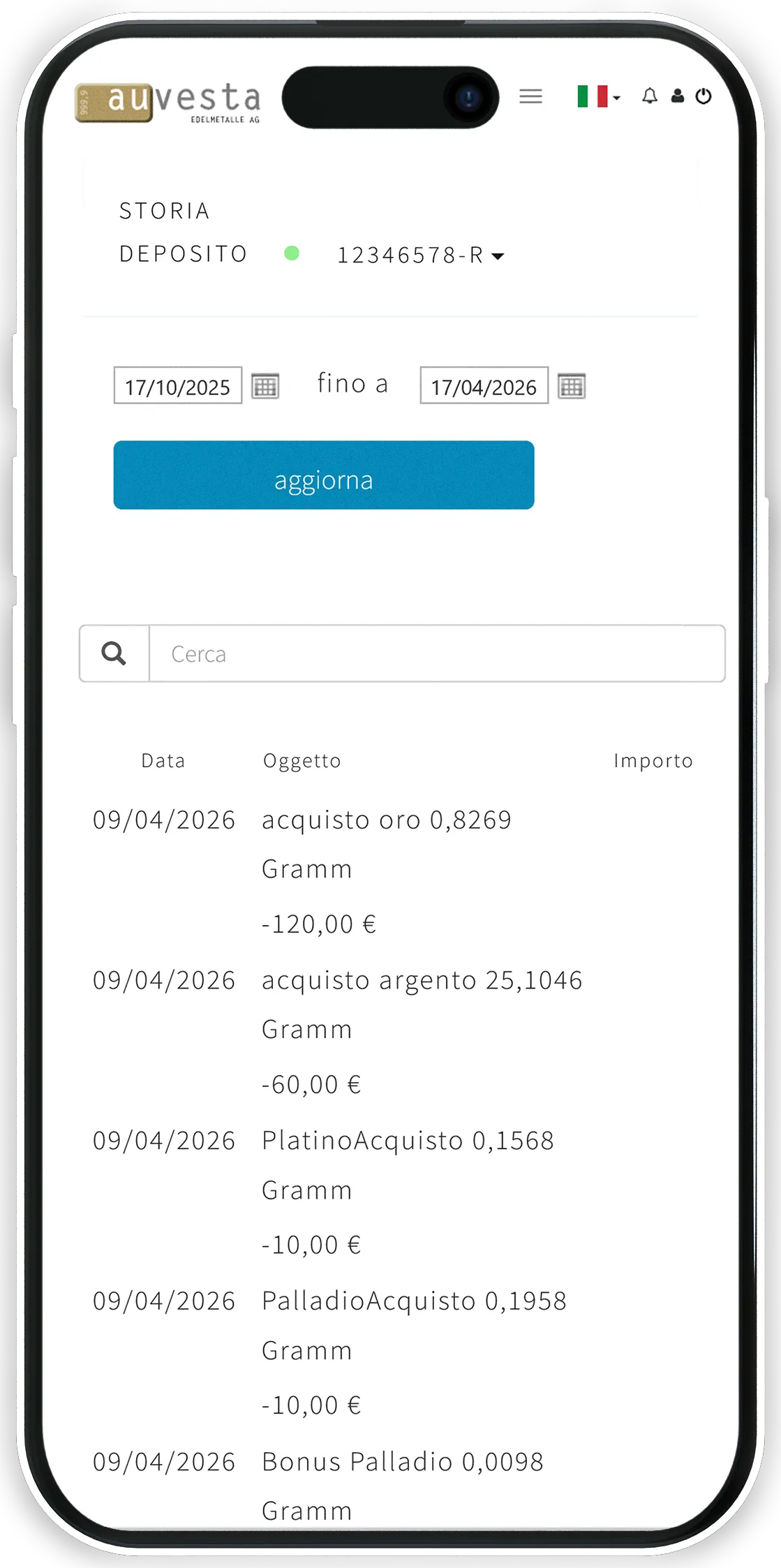 Acquisti – Per ogni acquisto viene emessa una fattura.
