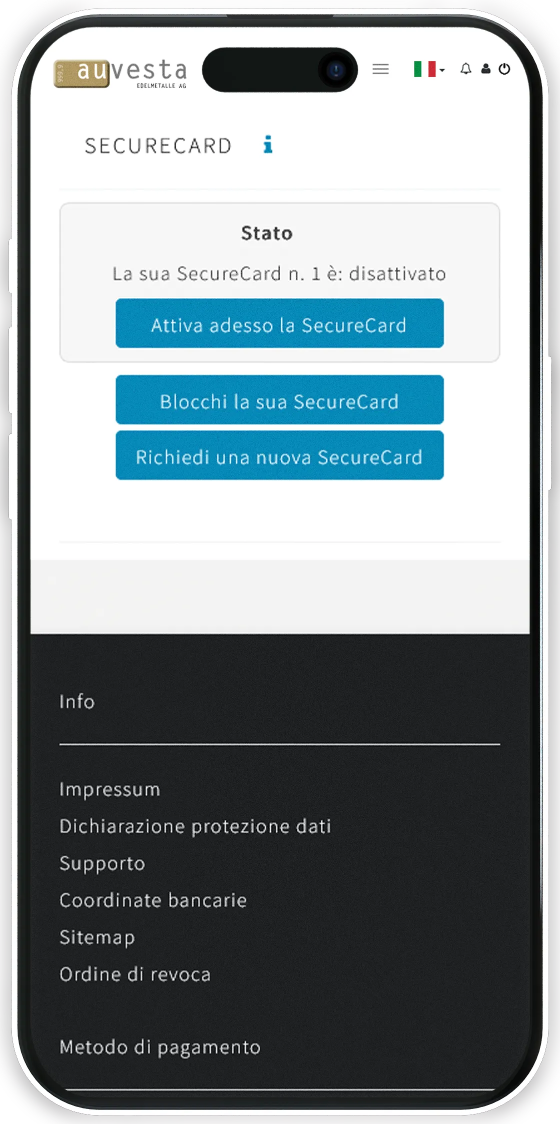 Invii e riceva oro online senza spese.